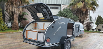 Mikro karavan Caretta off-road šedá - Forjoy